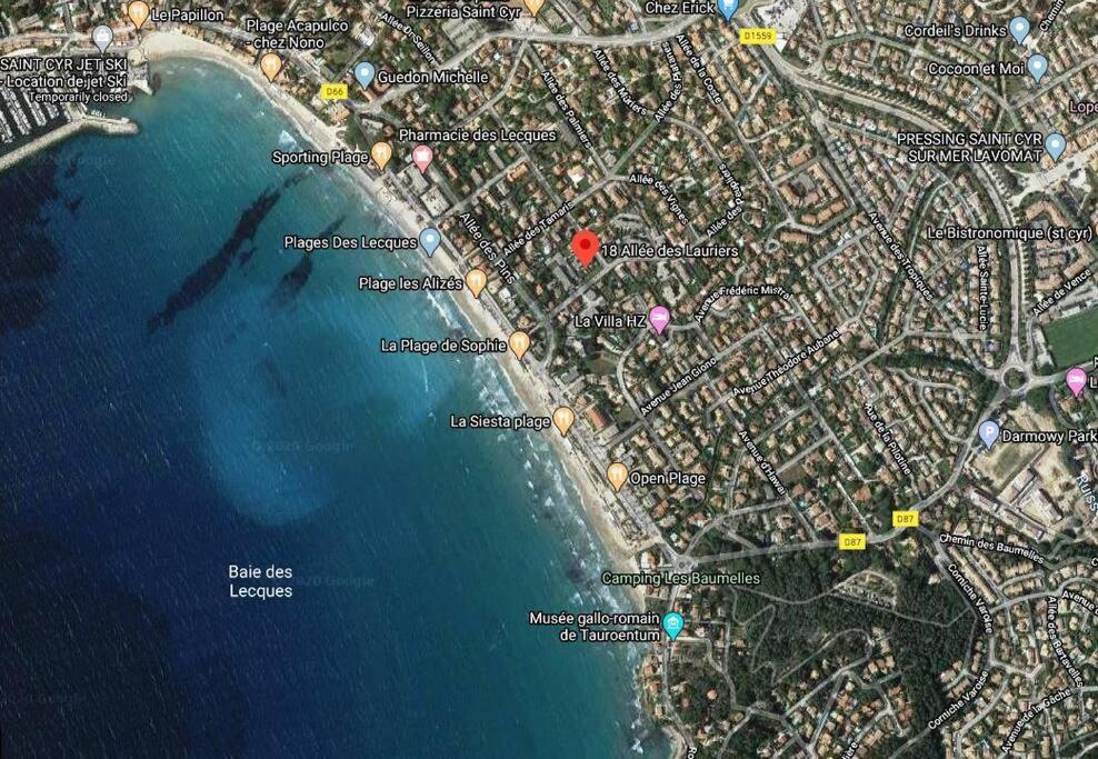 Le Sof Paradis Grand T2 Sur La Plage Des Lecques Saint-Cyr-sur-Mer Dış mekan fotoğraf